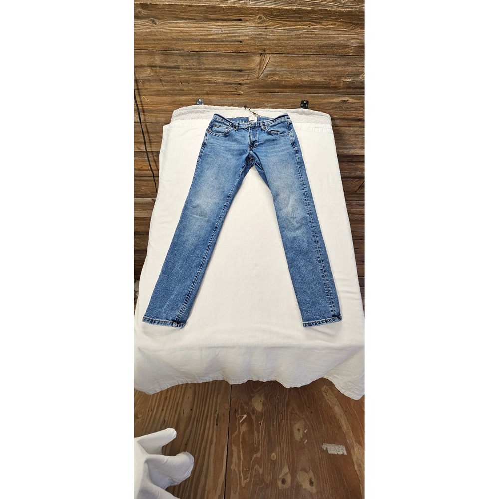 Mutual Weave The Slim Mens Jeans 31x32 Medium Wash Blue Denim Slim Fit